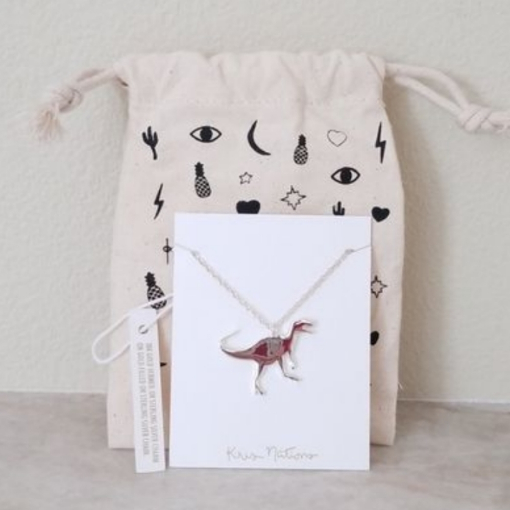 Kris Nations Dino Charm Necklace